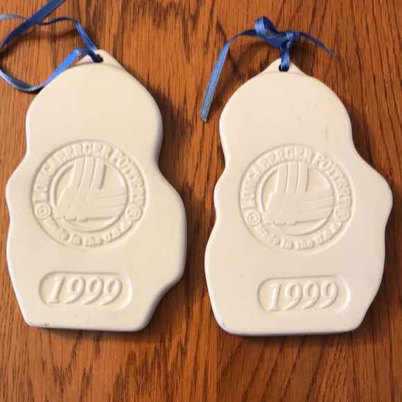 Longaberger Pottery Snowman Ornament/Cookie Mold in EUC - Picture 2 of 6